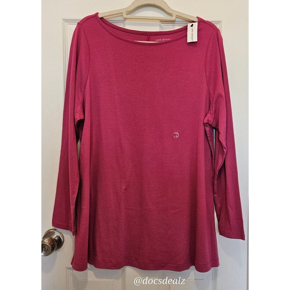 Lane Bryant Boatneck Tunic Tee Size 14/16